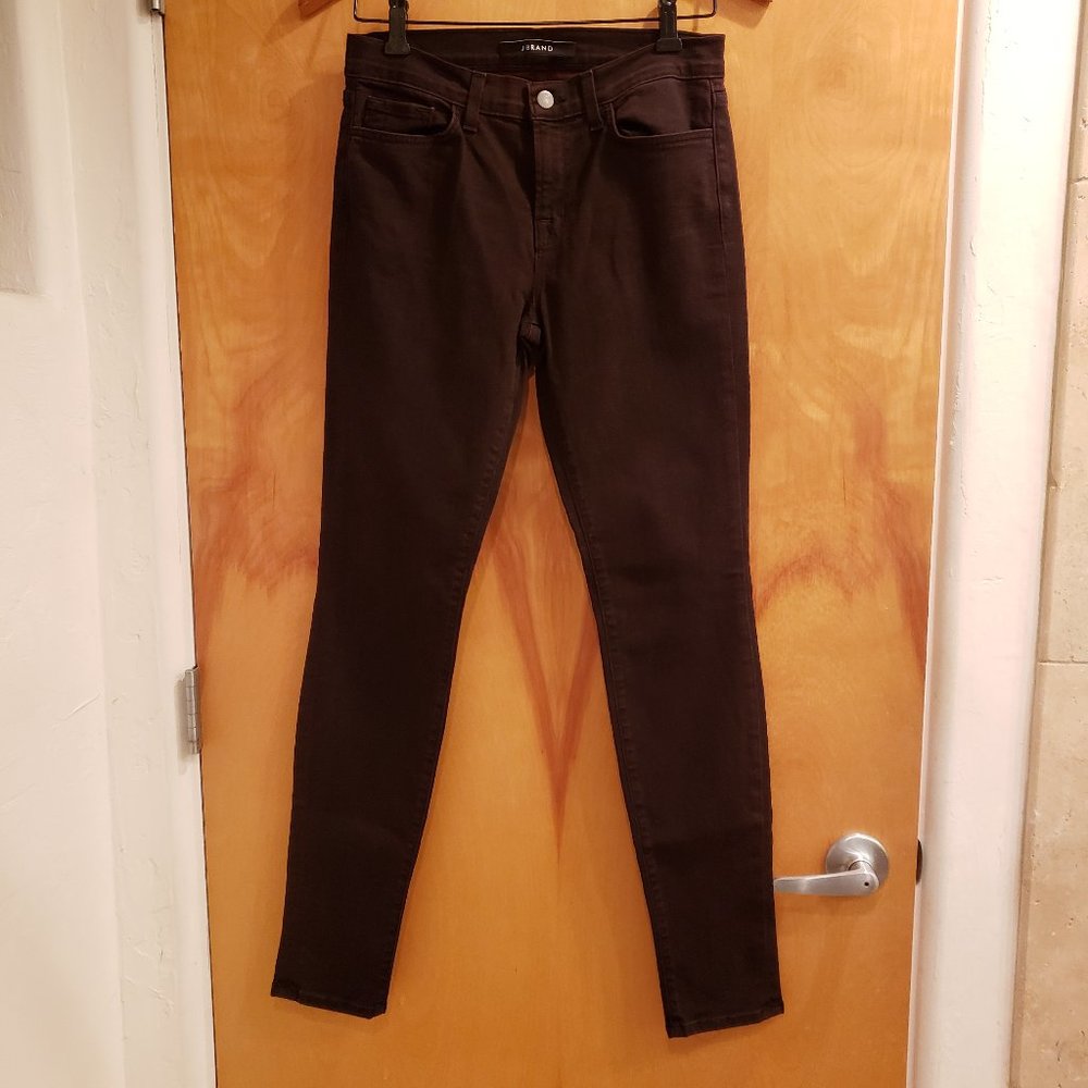 J Brand Skinny Leg Stretch Jean  Noir Red Size 27